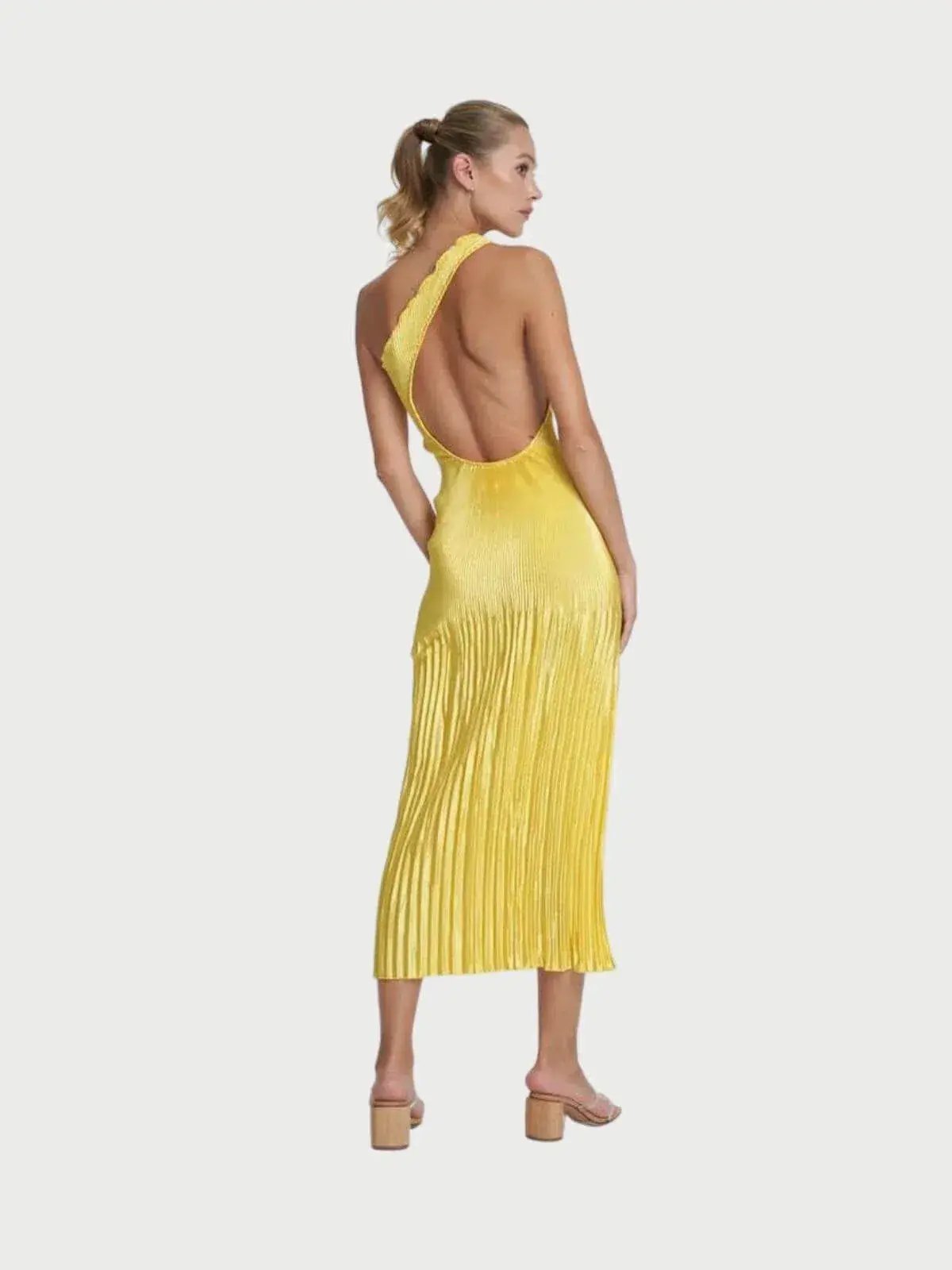 L'Idee Naomi Gown Canary Yellow Hue Size 8/S photo 2