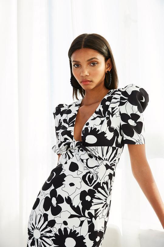 By Johnny - Floral Tie Front Tee Dress - Size 10 photo 2