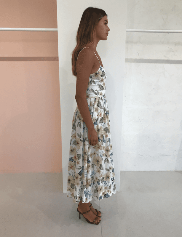 Bec & Bridge Fleurette Midi Dress | Floral Print | Size 8 photo 3