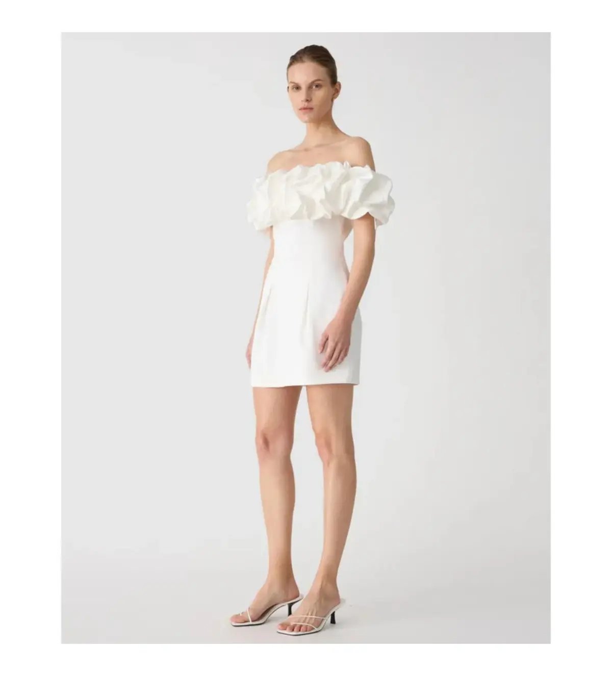 Misha Amara Mini Dress Ivory Size 8 photo 3