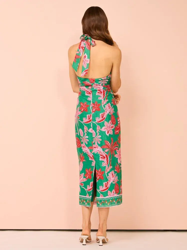 Ownley Kara Midi Dress Pineapple Print Size S / AU 8 photo 6