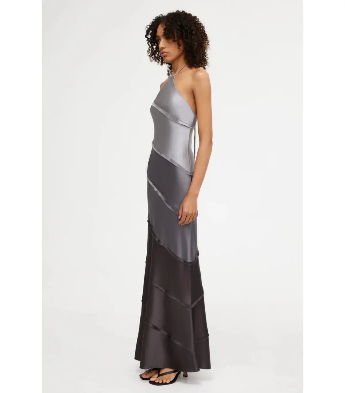 Significant other Murphy Maxi Dress in Greyscale Size AU 12 photo 2