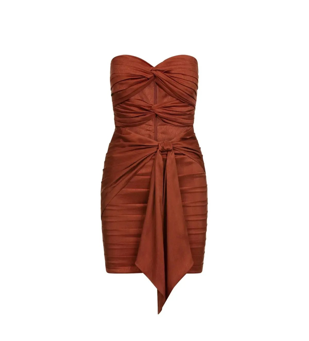 Alamour Lulia Mini Dress Rust Size S AU 8 photo 6