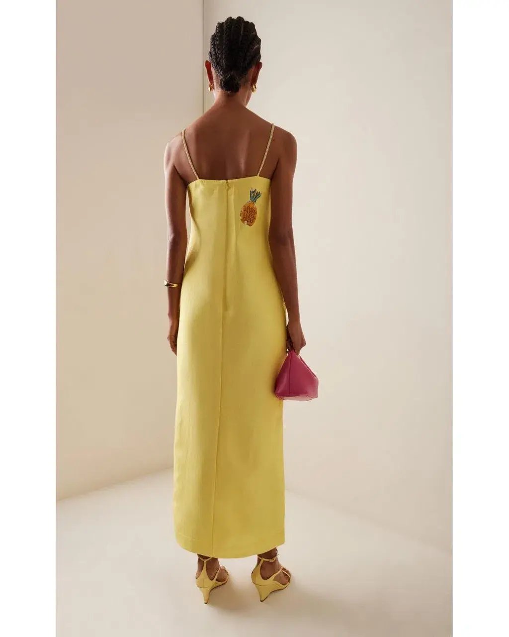 ALEMAIS Diamond Dancer Midi Dress Yellow 10 photo 6