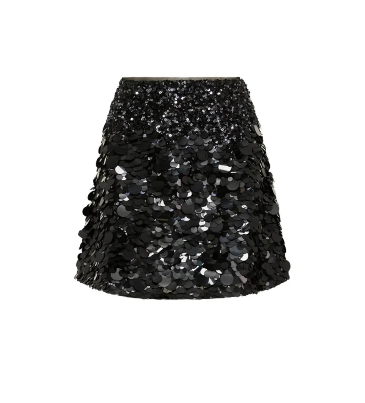 Aje Cherie Sequin Black Mini Skirt in Black Size AU 12 photo 5