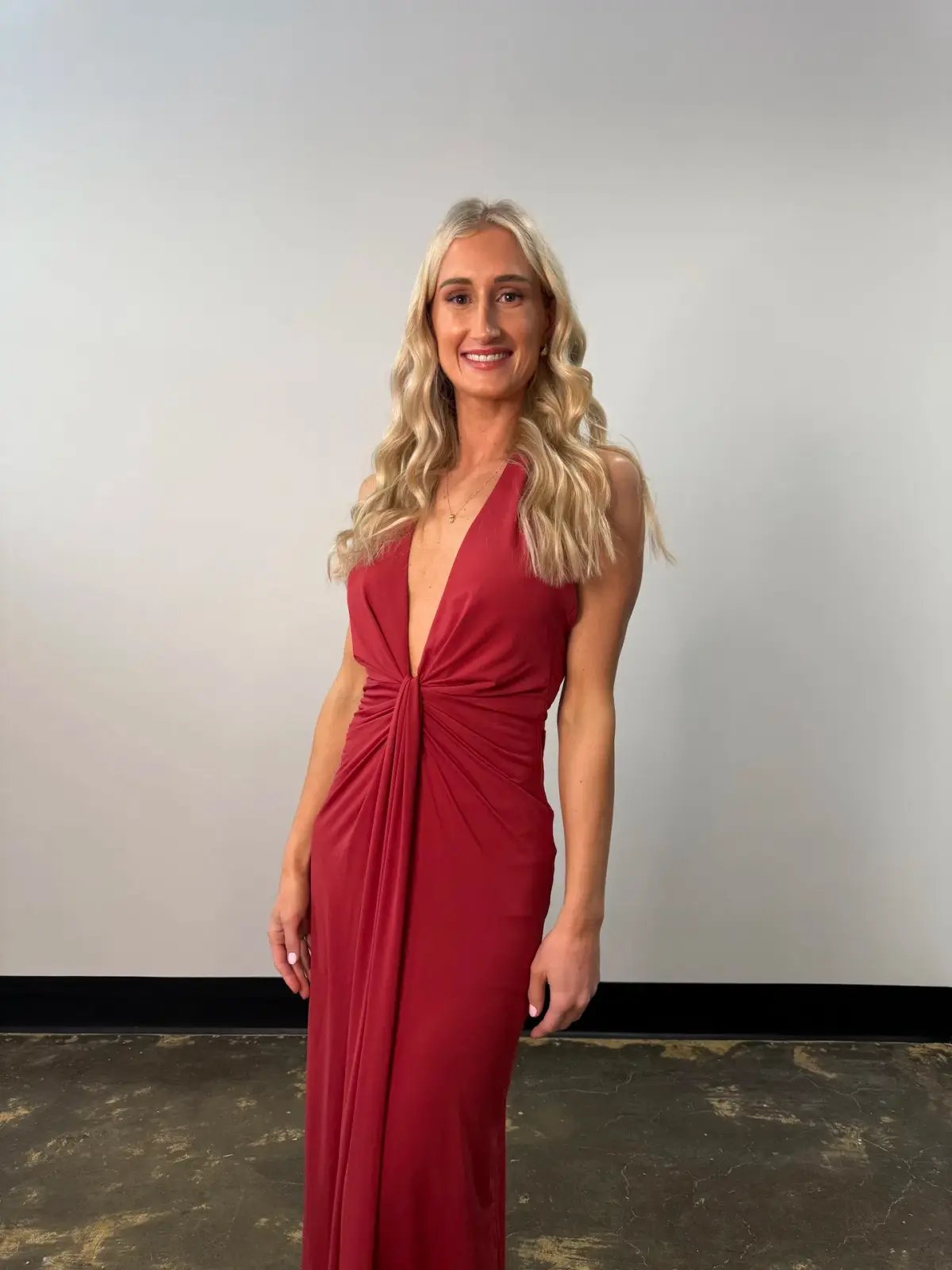 BEC & BRIDGE SUSIE PLUNGE MAXI / RED / SIZE 8 photo 2