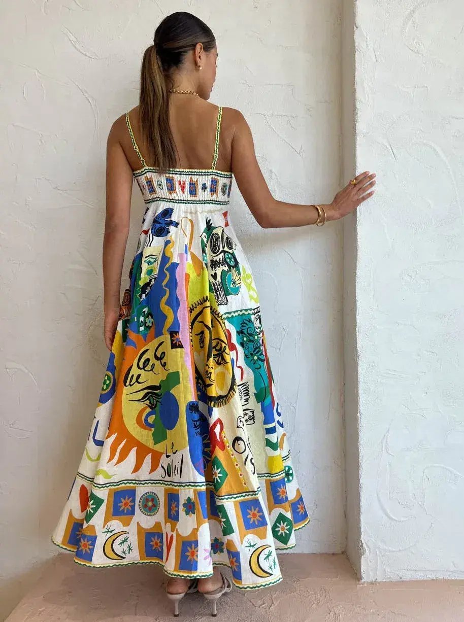 Alemais Soleil Sundress Multi-colored Size Au 10 photo 4