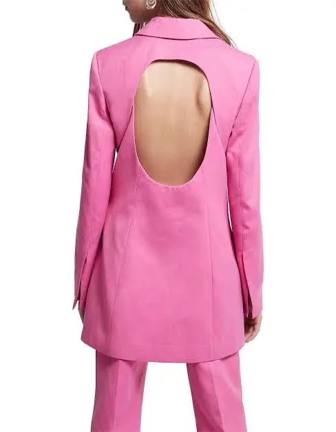 Aje  Allegro Blazer and Pants Set Pink Size 8 photo 3
