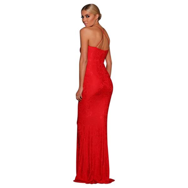 Elle Zeitoune Red Lace Lori Dress size 12 photo 3