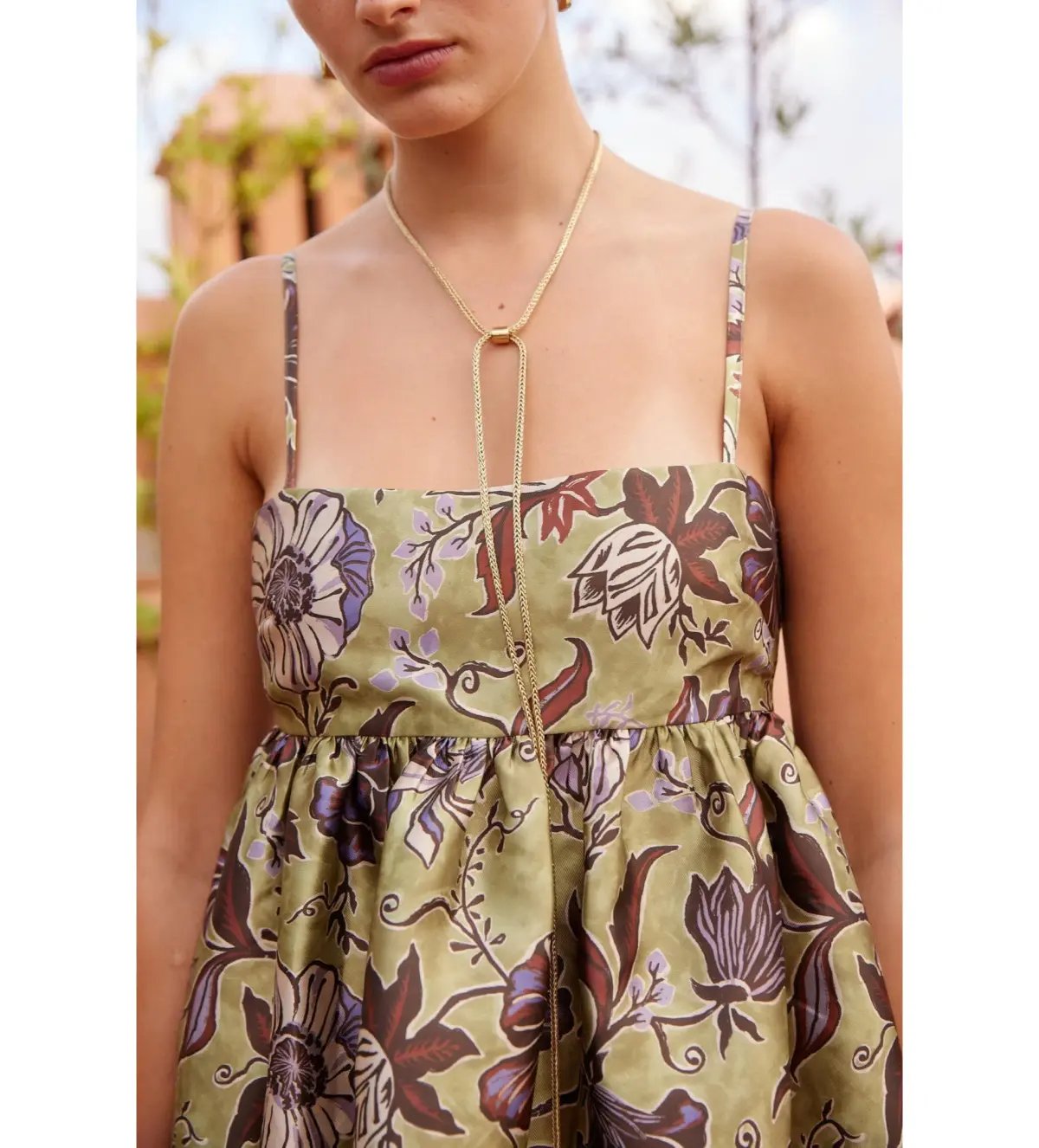 Alémais Citron Midi Dress Floral Size 10 photo 2