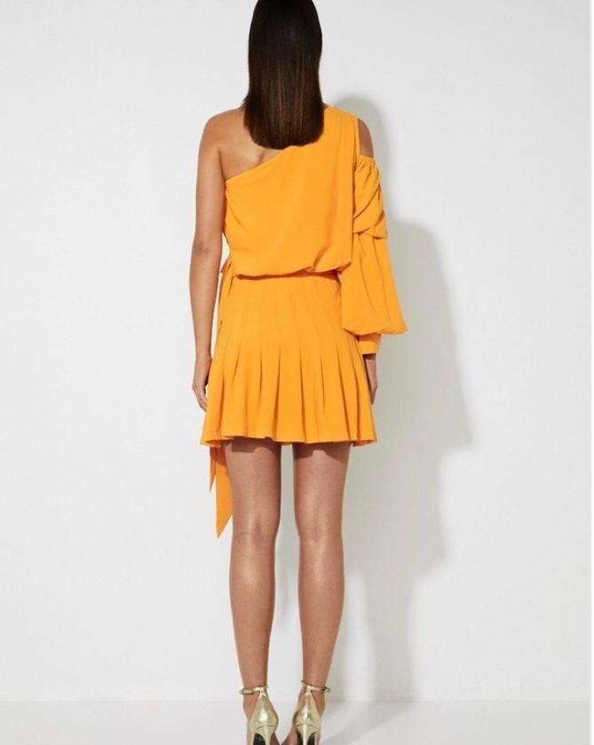 Mossman Self Centered Mini Dress Yellow Size 10 photo 3