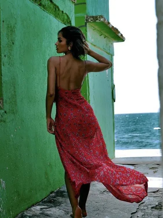 Rat & Boa Palermo Floral Maxi Dress Red Size L / Au 10-12 photo 4