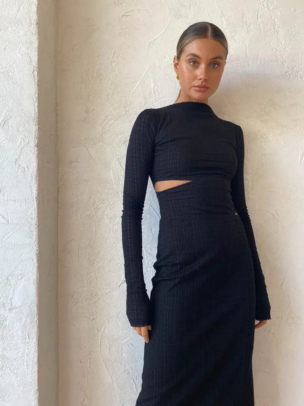 Camilla and Marc Ellsworth Midi Dress Black Size 6 photo 7
