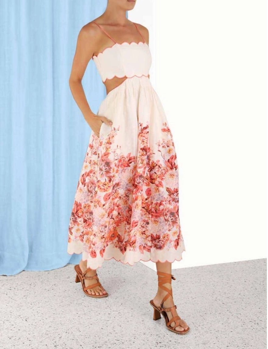 Zimmermann Devi Scallop Midi Dress photo 3