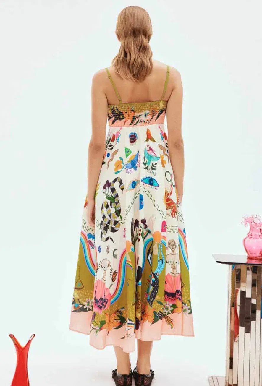 Alemais The Evergreen Sundress in Multi Size 14 photo 3