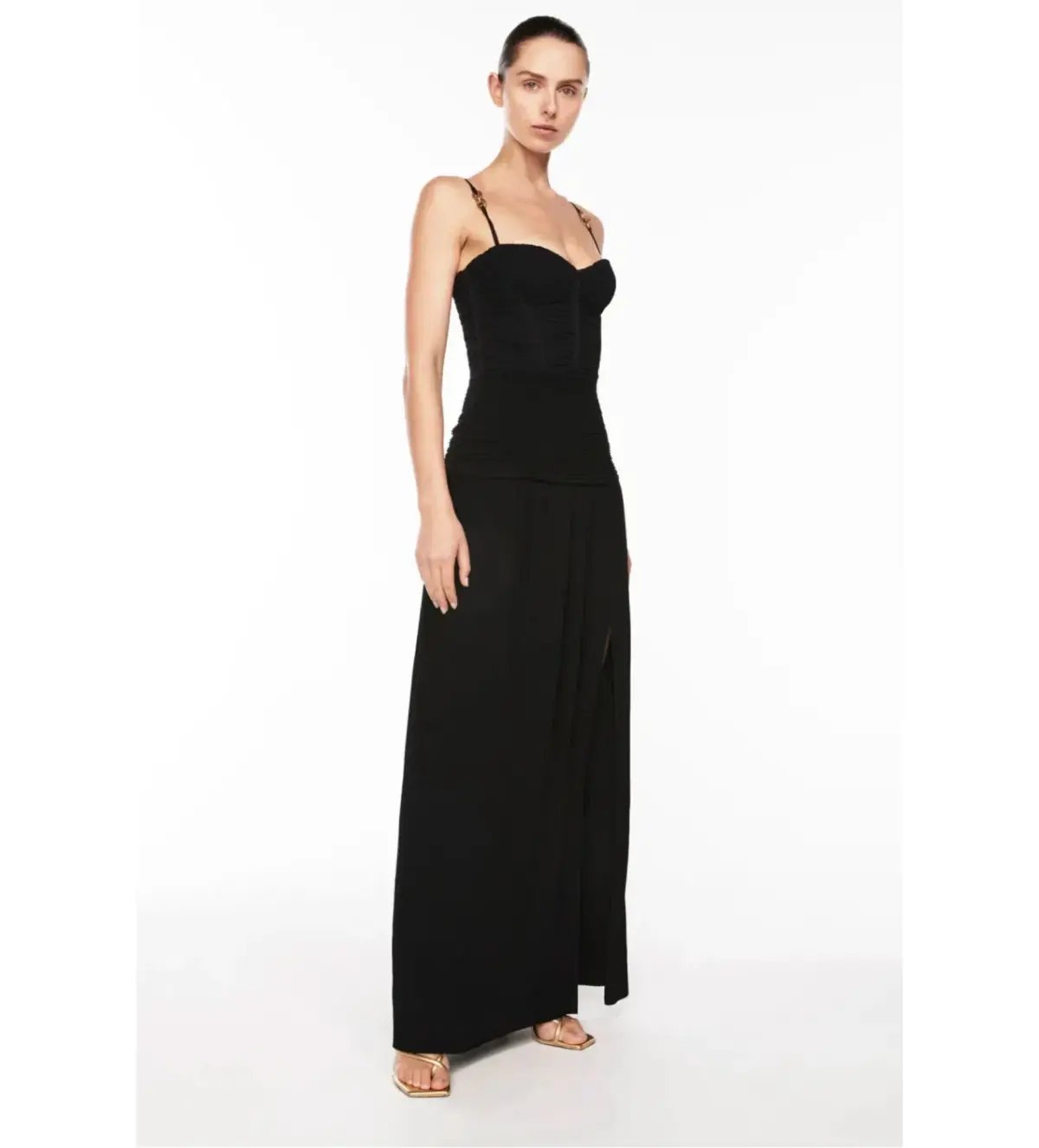 Manning Cartell Double Time Pleat  Dress Black Size AU 10 photo 3