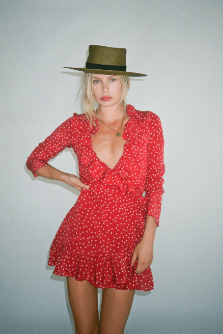 Realisation Par The Alexandra Mini Dress Red Star Size 6 photo 4