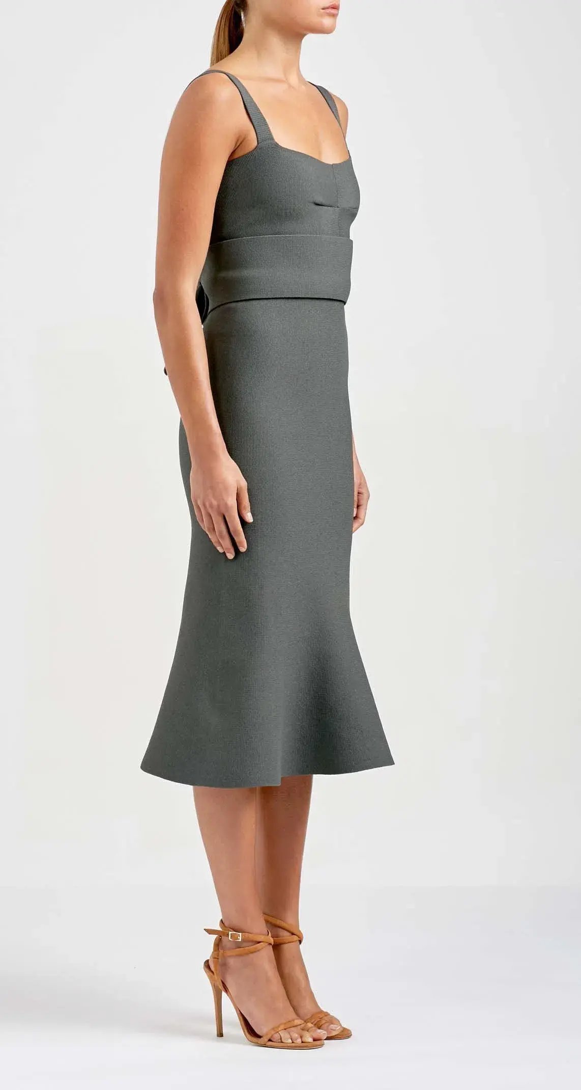 Scanlan Theodore Bralette Dress Safari Green Size AU 8 photo 2