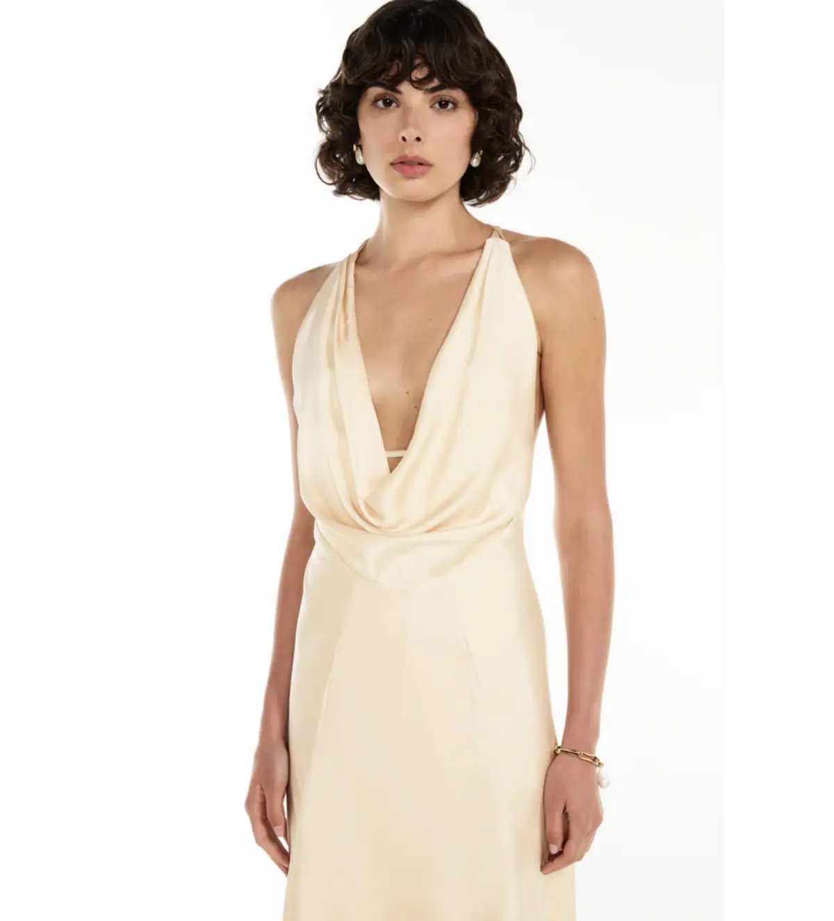 Manning Cartell  Charmed Cowl Slip Maxi Dress Champagne Size XXS/AU 4 photo 3
