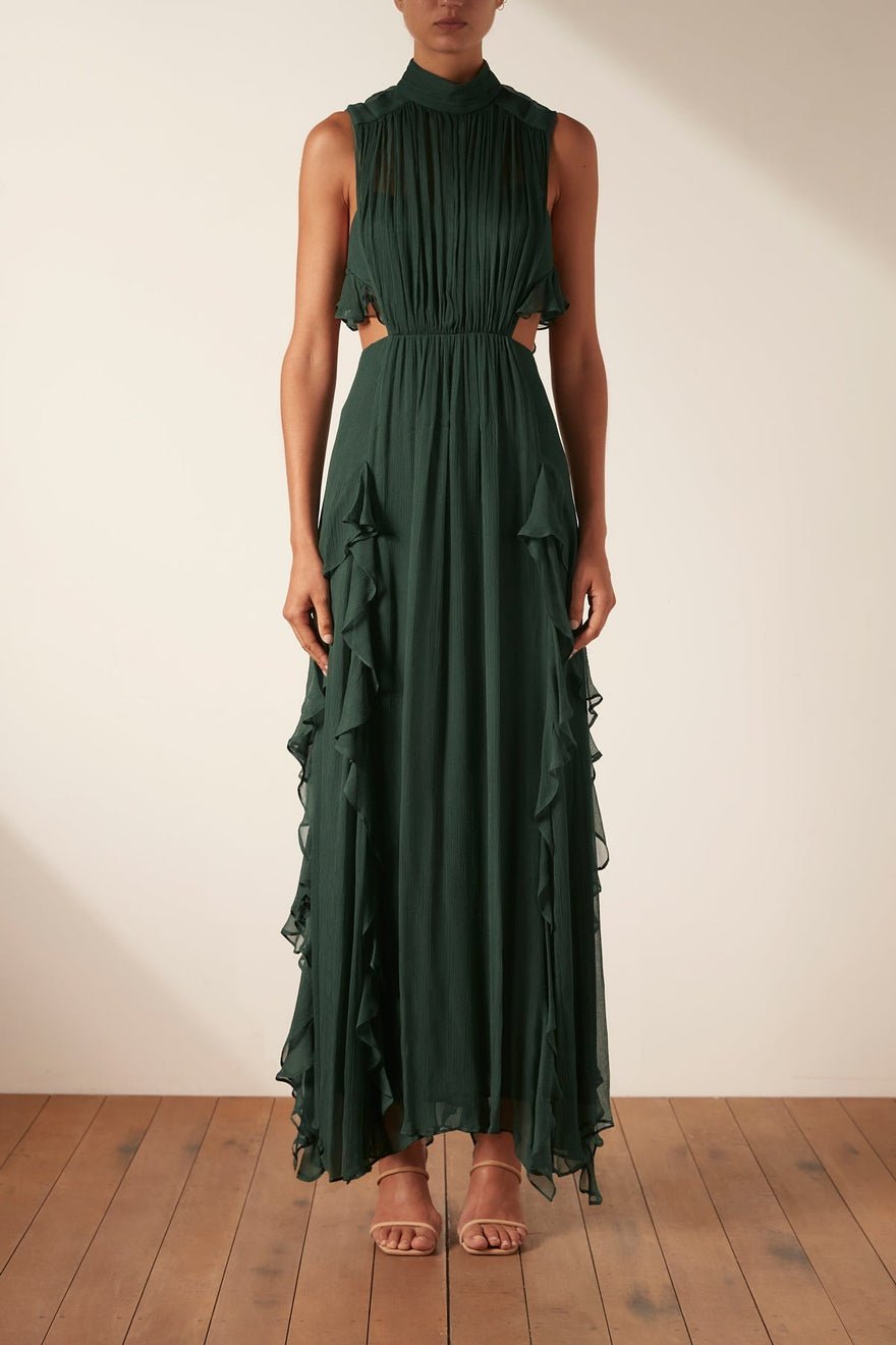 Shona Joy Leonie Backless Frill Maxi Dress photo 2