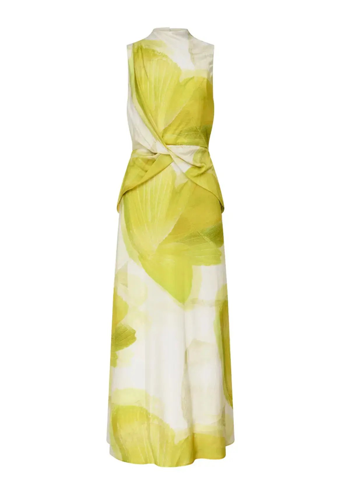 Manning Cartell Levitating Butterflies Drape Midi Dress Yellow/White Print Size 12 photo 5