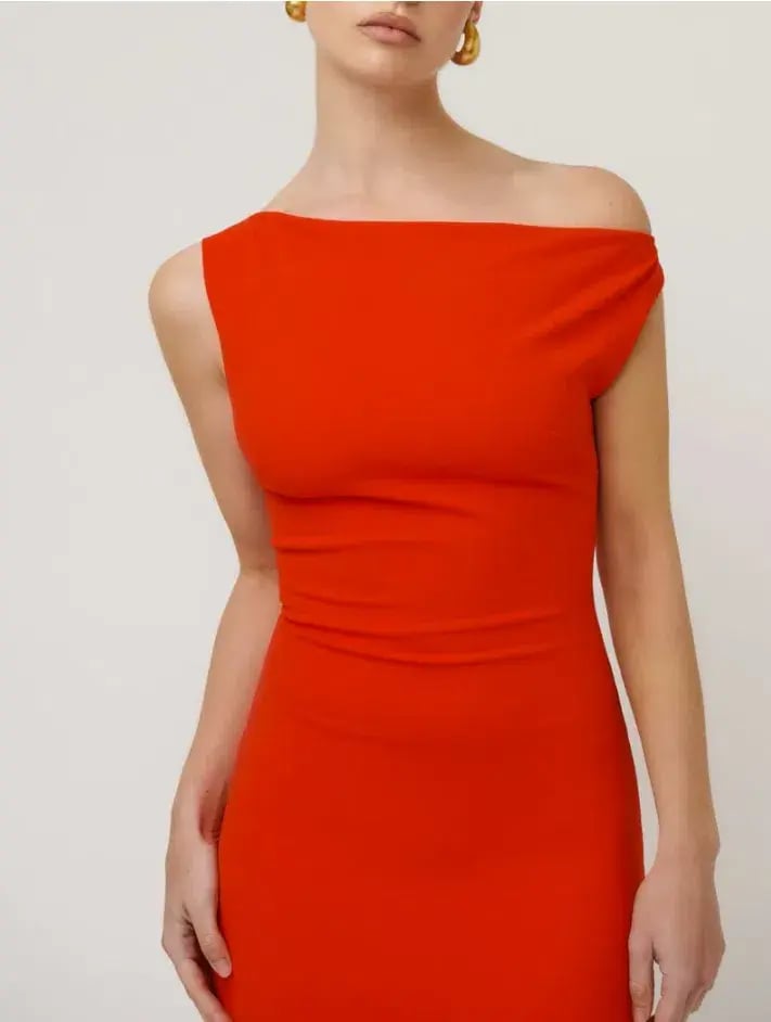 Effie Kats Inaya Gown Cherry Red Size AU 8 photo 3