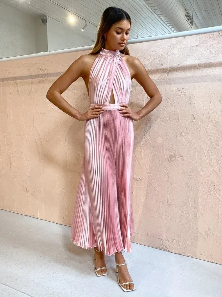 L'Idee Renaissance Split Gown Ballet Pink Size 6 photo 6