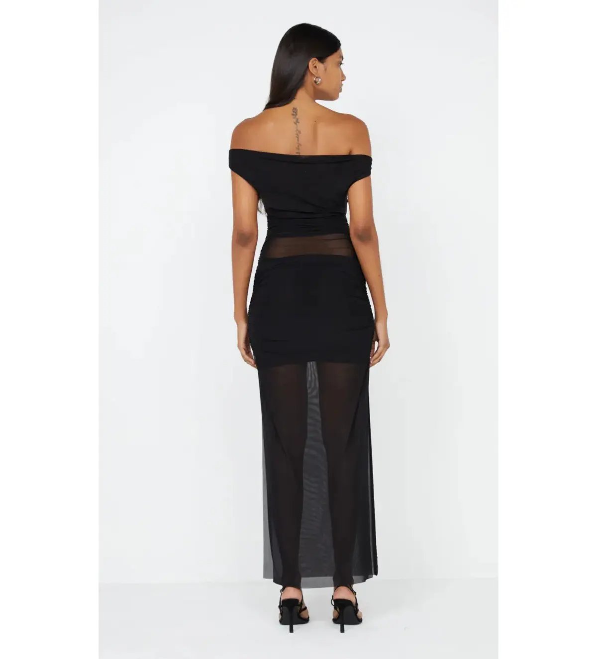 Bec & Bridge Pia Off The Shoulder Dress Black Size AU 6 photo 2