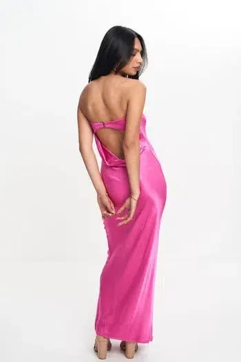 Bec and Bridge Moondance Dress Maxi Deep Pink Size AU 6 photo 2