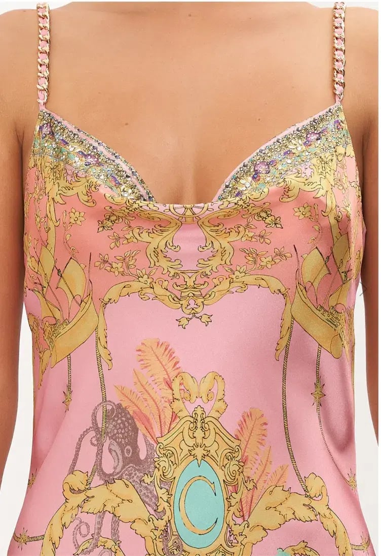 Camilla Mermaid Hotel Slip Dress Print Size XL/Au 16 photo 3