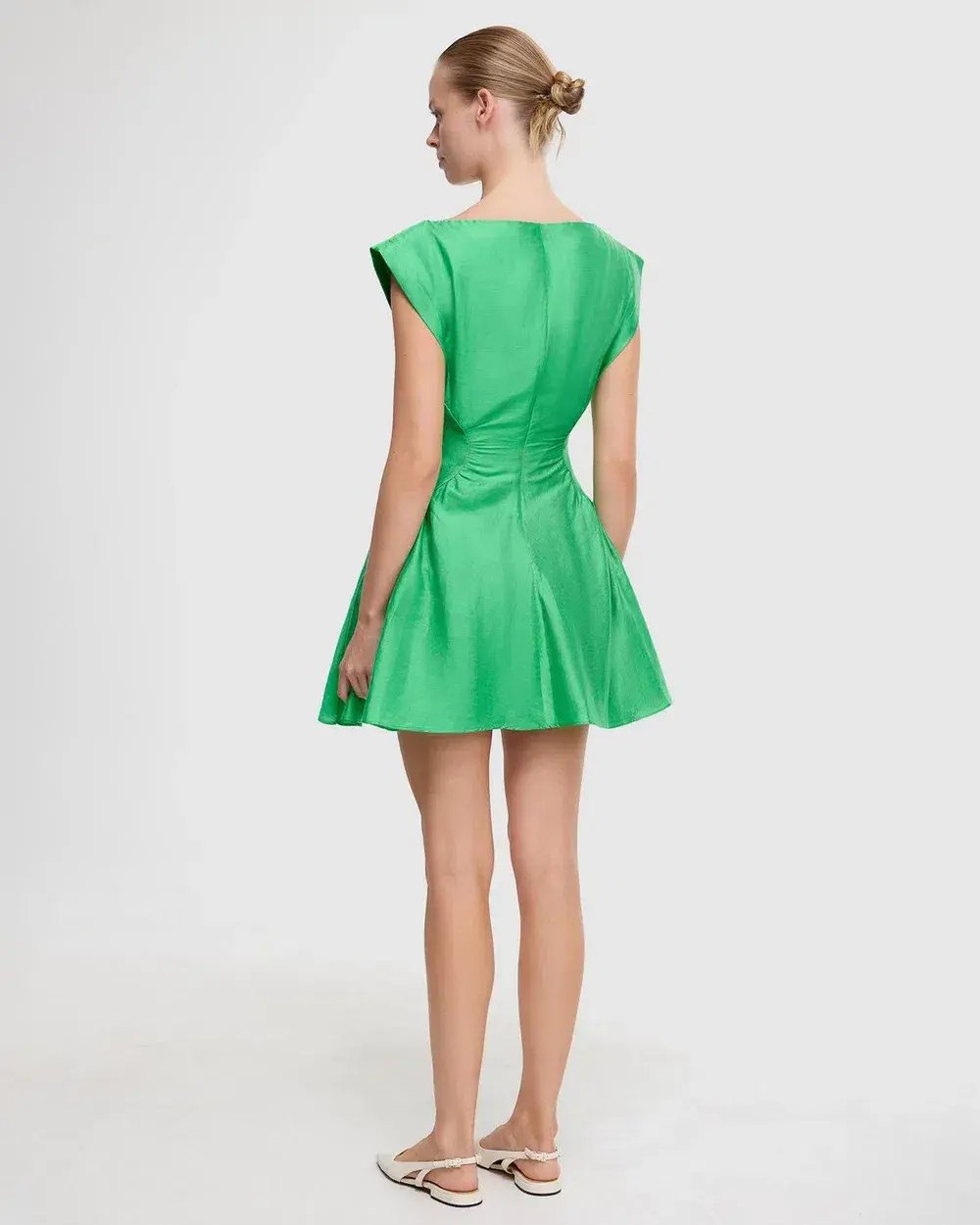 Acler Emery Mini Dress in Shamrock Size AU 14 photo 3