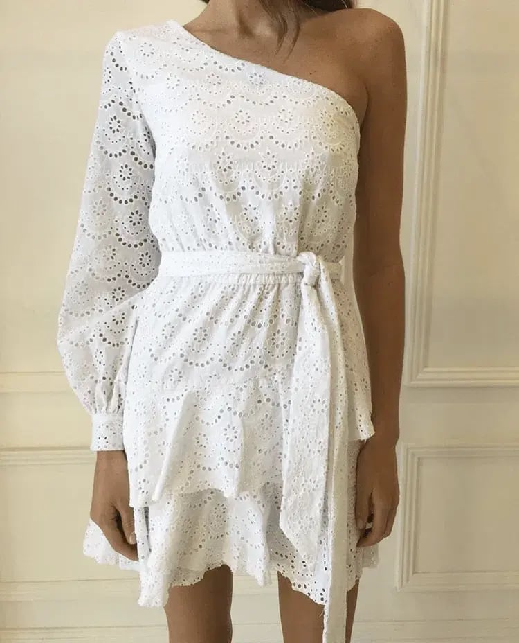 By Nicola The Eve Mini Dress White Size 8 photo 2