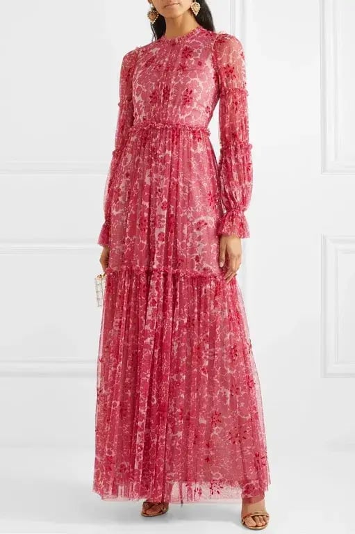 Needle and Thread Anya Embellished Gown Red Size 8 photo 4