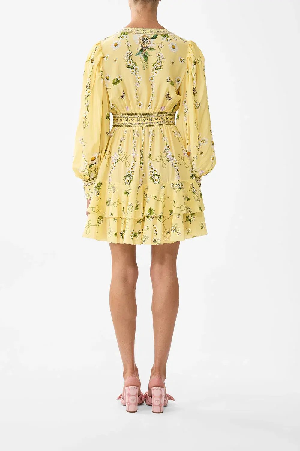 Camilla Button Front Frill Dress in Yellow Size XXL / AU 18 photo 3