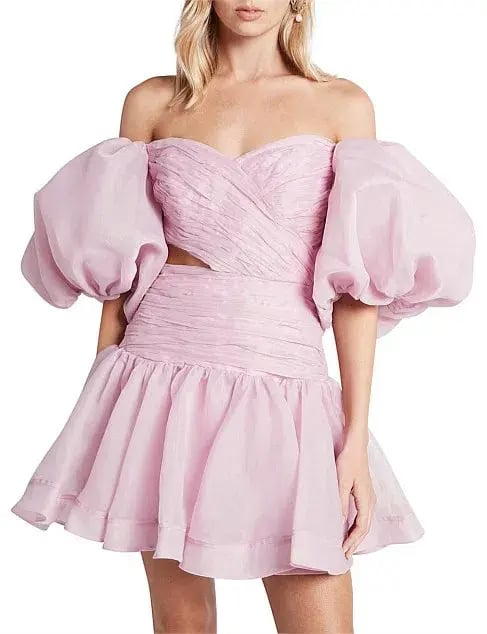 Aje Myriad Cut Out Mini Dress in Lilac Size 4 photo 2