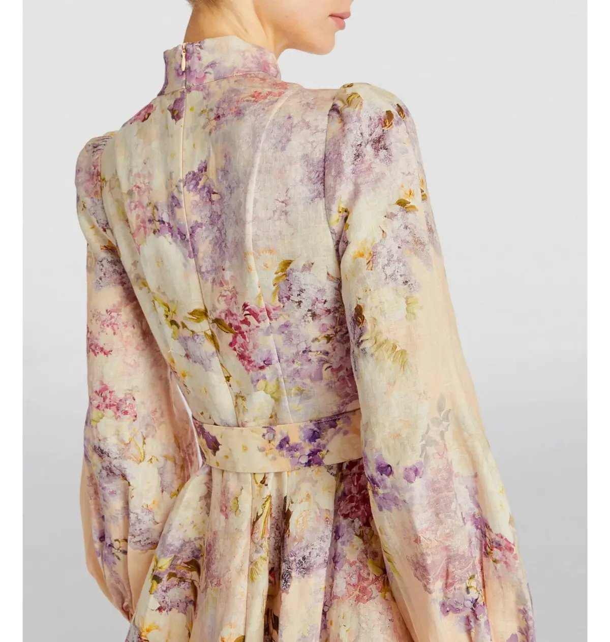 Zimmermann Lyrical Buttoned Mini Dress Floral Size 3 / AU 14 photo 3