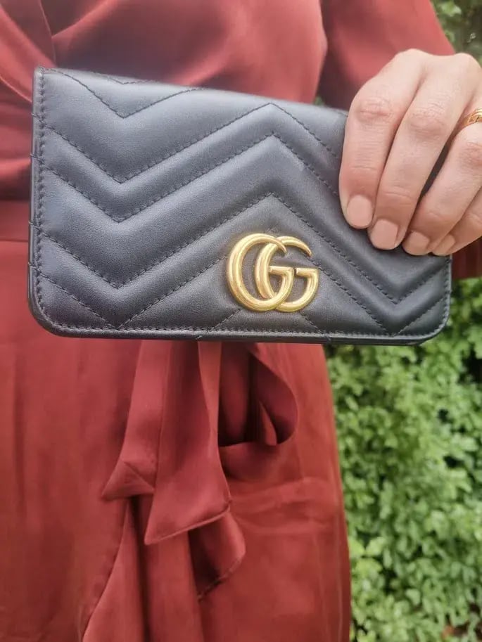 Gucci Calfskin Matelasse Mini Bag Black photo 3