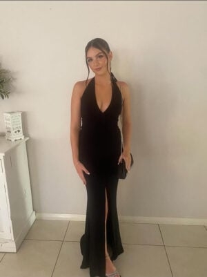 Nookie Illegal Halter Gown Black photo 5