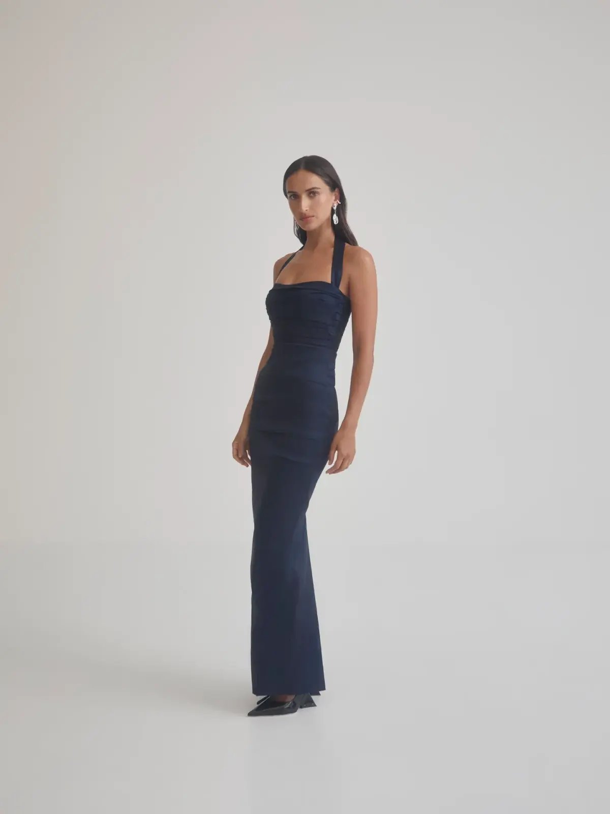 Sheike Carrie Gown Strapless Dress Navy Blue Size AU 8 photo 3