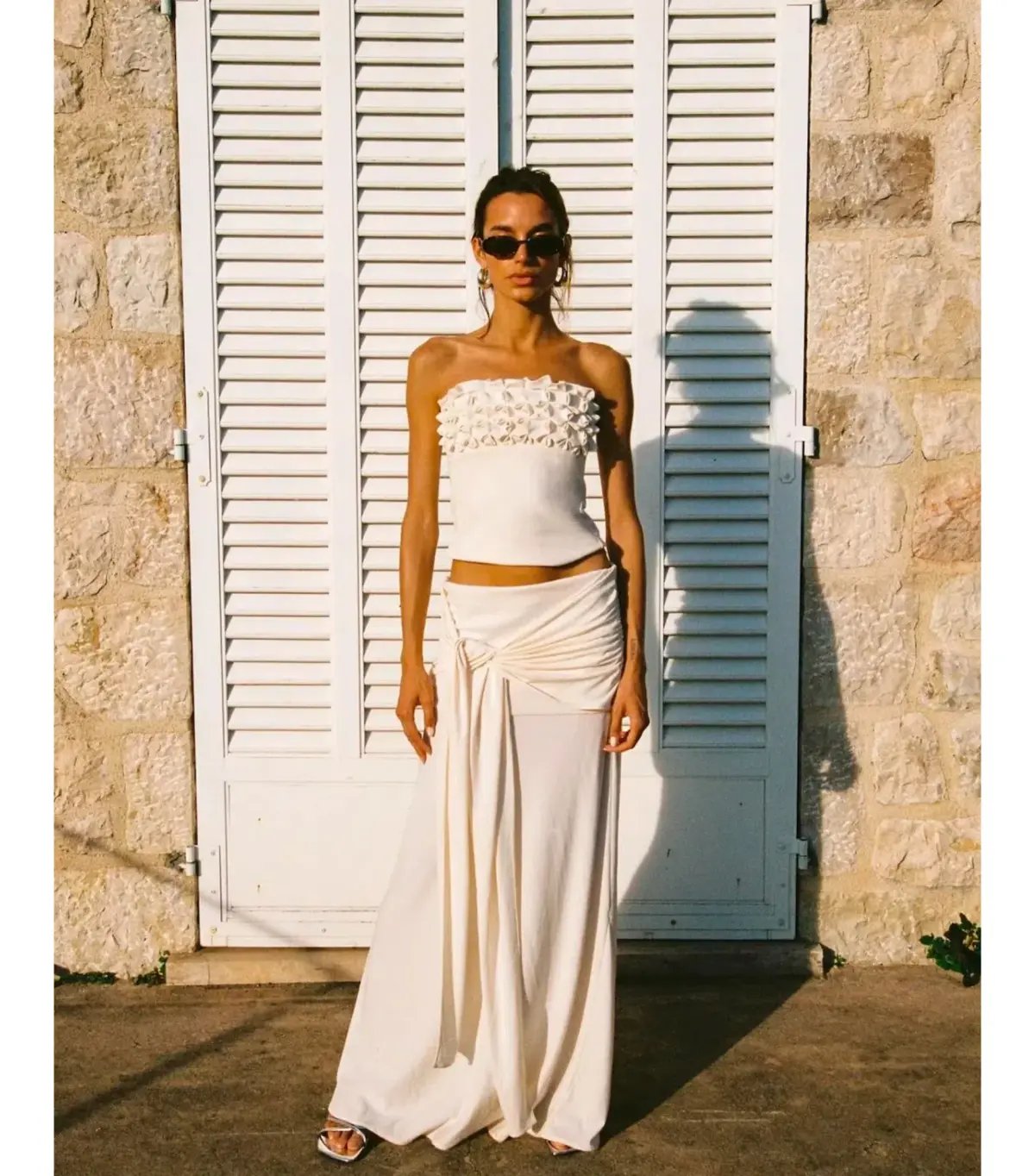 Ance Gria Jude Top and Skirt in Ivory Size S / AU 8 photo 5
