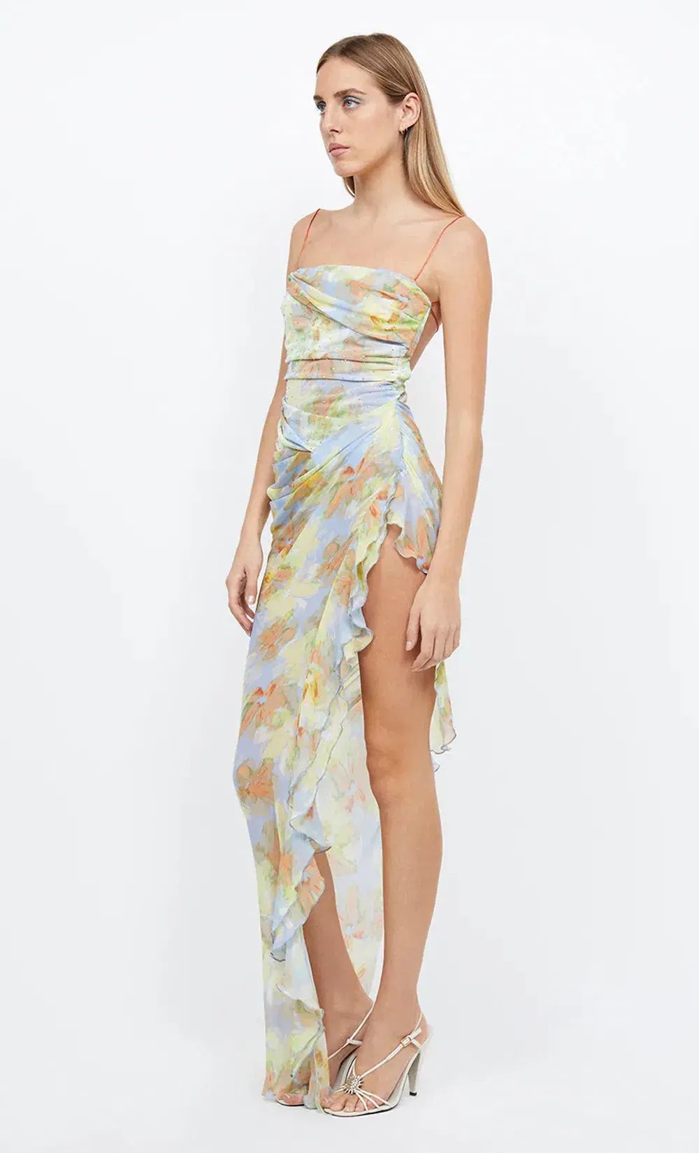 Bec & Bridge Zephy Asym Midi Dress Floral Size AU 8 photo 4