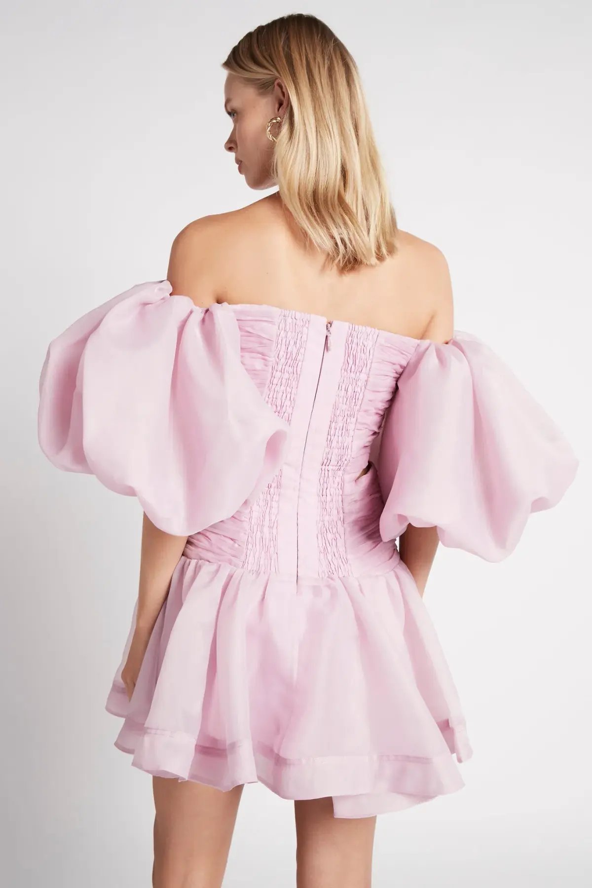 Aje Myriad Cut Out Mini Dress Lilac Size 8 / S photo 2