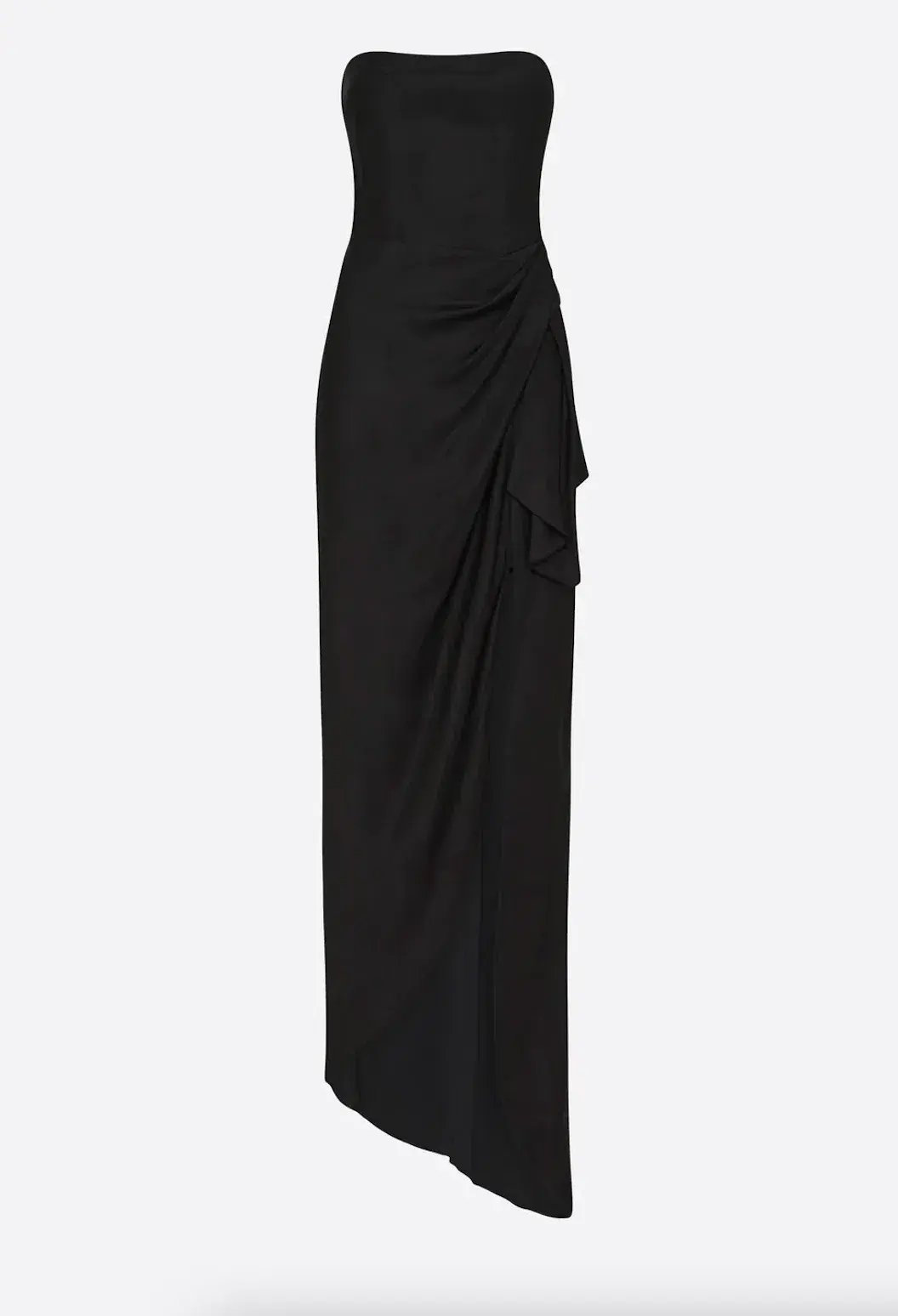 Manning Cartell Asymmetrical Games Strapless Gown Black Size 6 photo 6