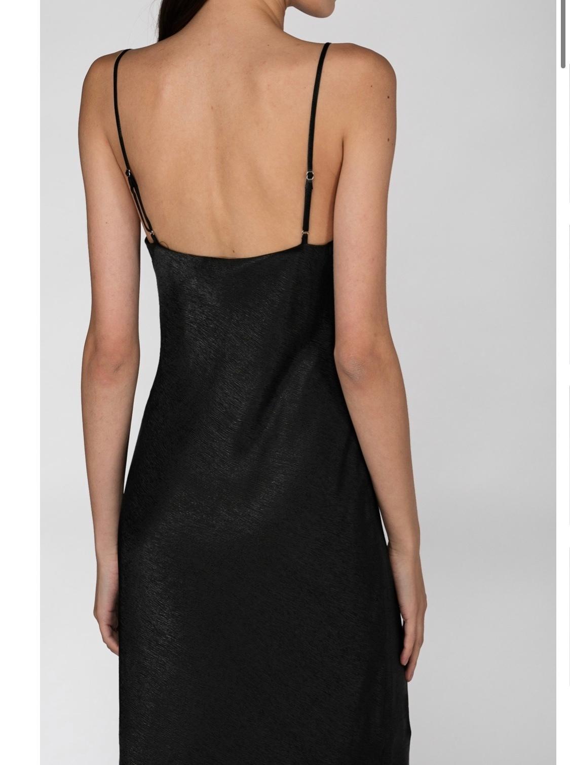Third form black bias slip dress size 8 photo 3