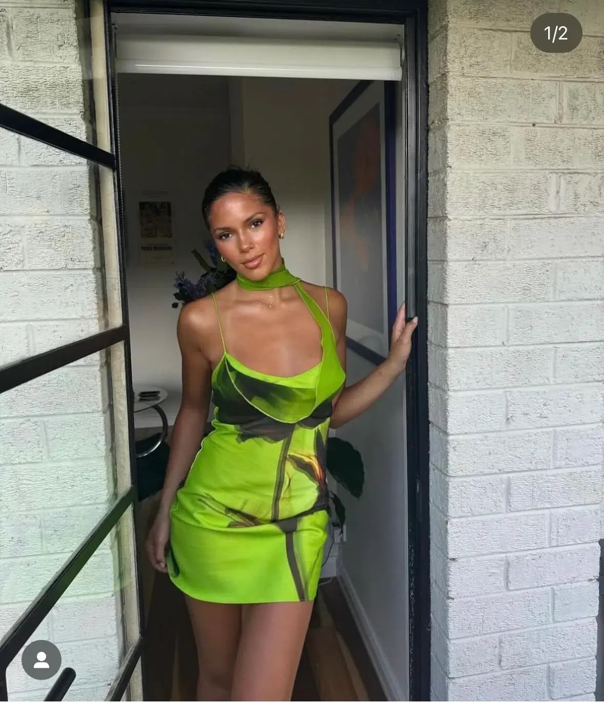 Rat & Boa Orisha Mini Dress Green Size 10 photo 3