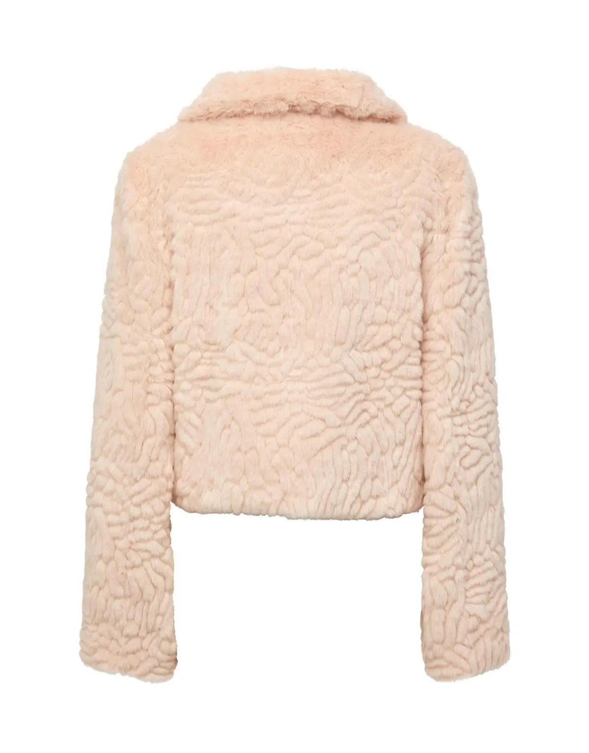 Unreal Fur Lily Jacket Peach Size 8 photo 4