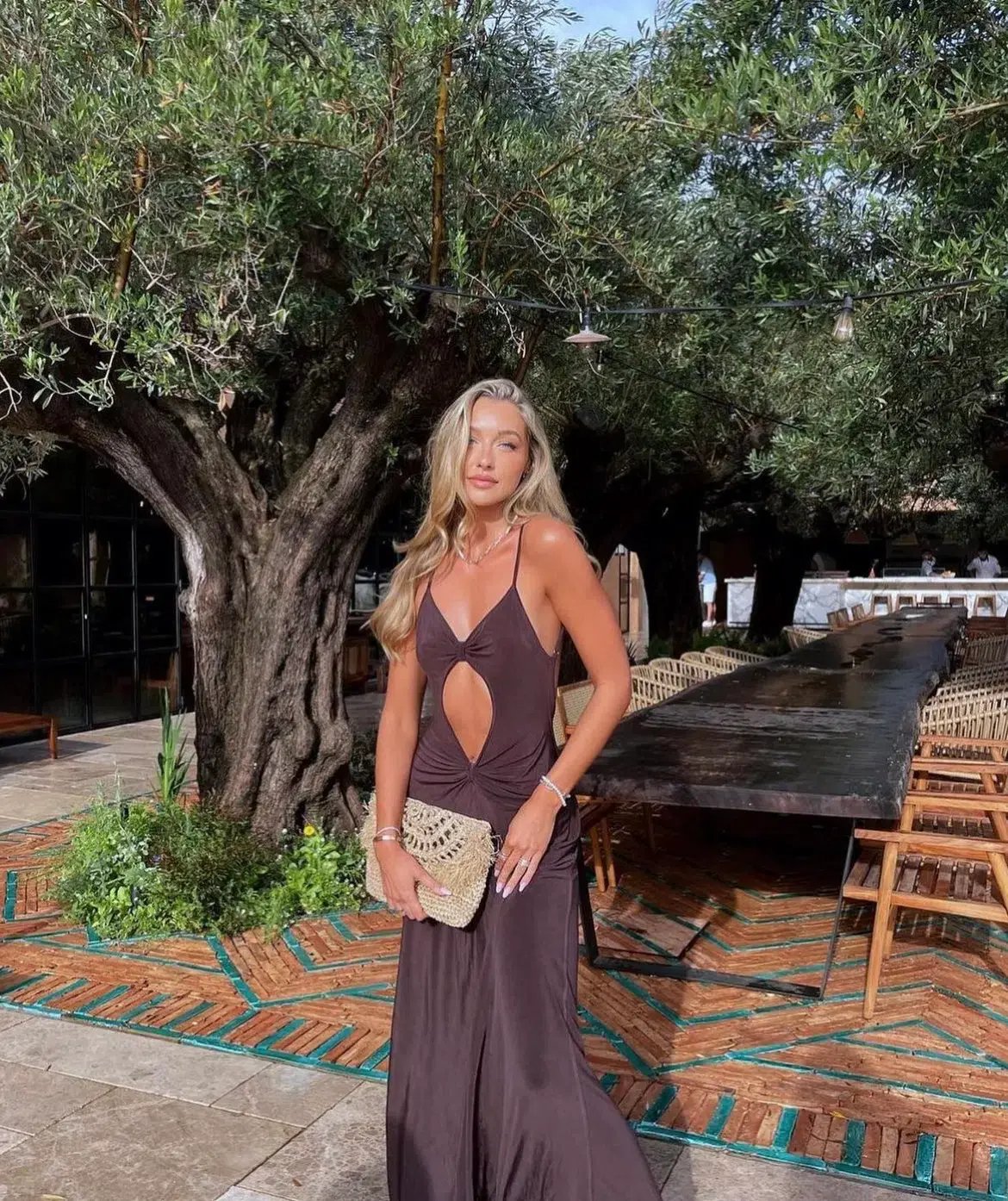 One Mile Sammy Maxi Dress in Brown Size AU 8 photo 4