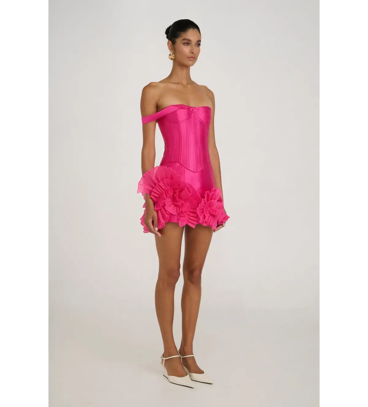 Eliya the Label Jenaya Top Size S and Kerrie Skirt Size XS Set Magenta photo 2