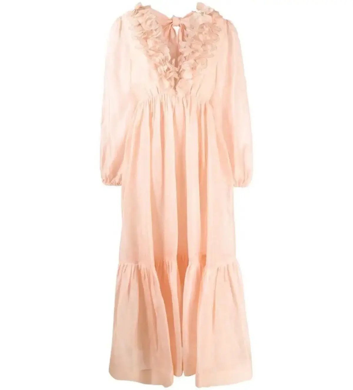 Zimmermann The Lovestruck Garland Midi Dress Pink Size 2 AU 12 photo 6