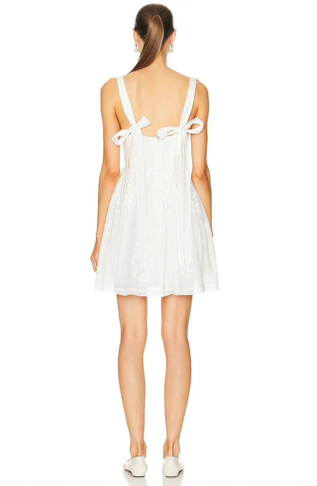Zimmermann Alight Corset Mini Dress in Ivory Size 0 / AU 8 photo 6